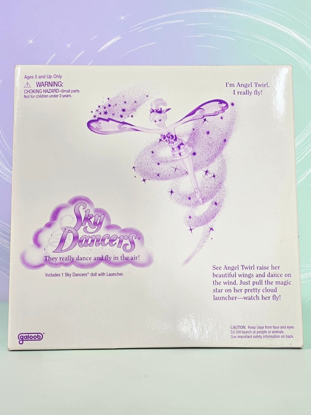 Vintage 1996 Galoob Sky Dancers Angel Twirl Avon Mailer Complete 90s Doll